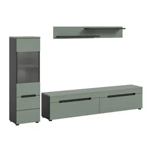 Livetastic OBÝVACÍ STĚNA šedá, šedozelená