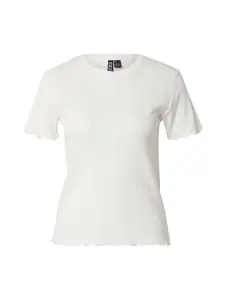 PIECES Tričko  biela