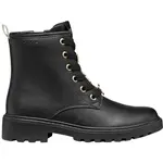 Geox J CASEY Dívčí zimní obuv, černá, velikost