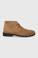 Semišové polobotky Polo Ralph Lauren Talan Chukka pánské, béžová barva, 803759747002