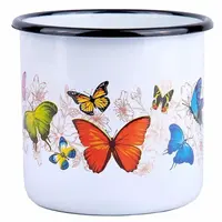 Hrnek 9 cm Motýli 0,5 l