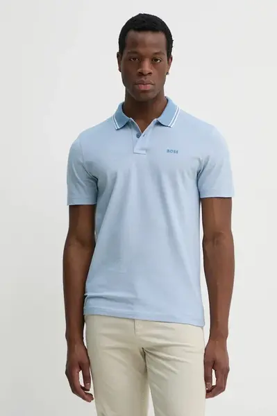 Bavlněné polo tričko BOSS Orange PeoxfordNew