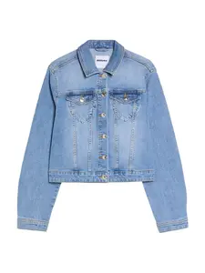 Bershka Prechodná bunda  modrá denim