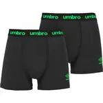 Umbro BOXER SHORT 2 PACK Pánské boxerky, černá, velikost