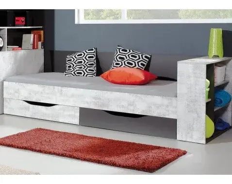 Postel Terrano, šedá/enigma 90x200 cm