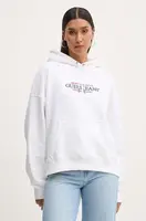 Mikina Guess Jeans dámská, bílá barva, s kapucí, s aplikací, W4YQ15 KC811