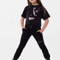 Dětské bavlněné tričko Dkny x DC Comics černá barva