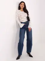 Čipkované body v bielej farbe