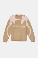 Dětský svetr Pinko Up béžová barva, F4PIJGJP079