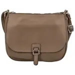 Trendy dámská koženková crossbody kabelka Grácie, khaki