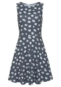 BEACH TIME Letné šaty  dymovo modrá