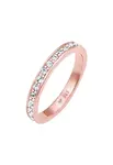 ELLI Prsteň 'Kristall'  ružové zlato