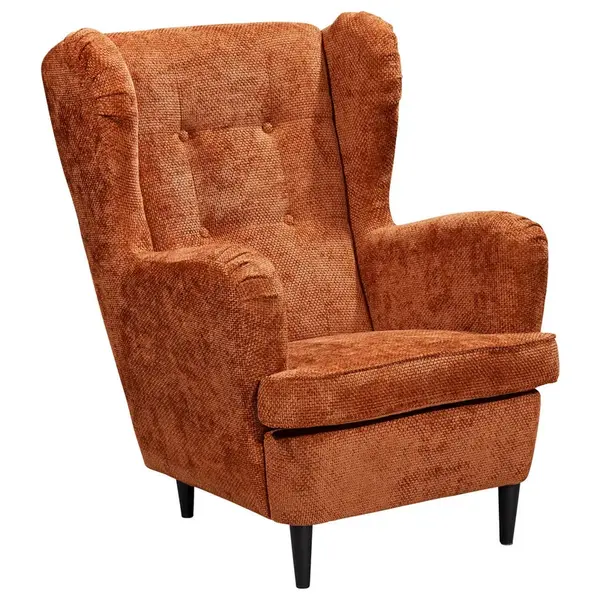 MID.YOU KŘESLO UŠÁK, textil, terracotta