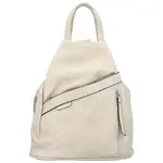 Trendy dámský koženkový batoh Beata, krémový