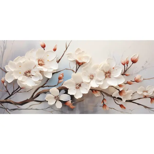 MALBA NA PLÁTNĚ, květiny, 115/55 cm