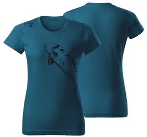 Giants fishing tričko dámské plavající kapr petrolejové - xl
