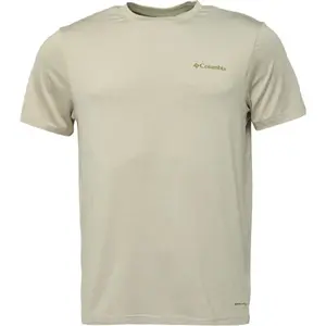 Columbia PARSONS POINT™ SS BACK GRAPHIC TEE Pánské funkční triko, béžová, velikost