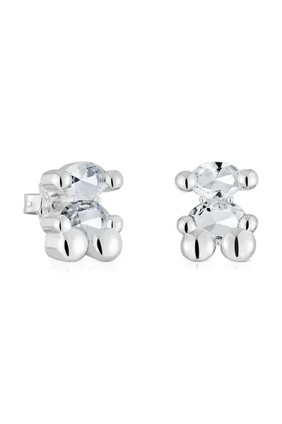 Stříbrné náušnice Tous Bold Bear Gem