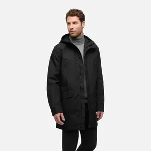 Black Men's Parka Geox Anyweco - Men's