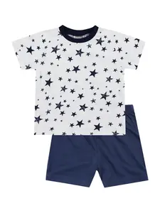 JACKY Pyžamo  tmavomodrá / biela