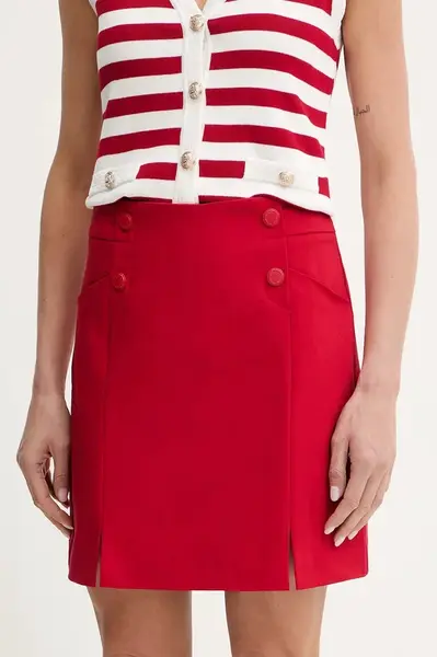 Sukně Morgan JEON zelená barva, mini, pouzdrová, JEON