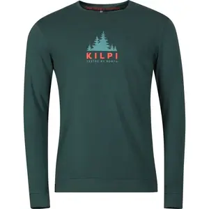KILPI BASE Pánské bavlněné tričko, tmavě zelená, velikost XXXL