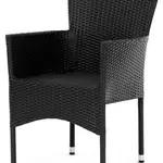 AUTRONIC zahradní židle AZC-S2117 BK černá, polyratan