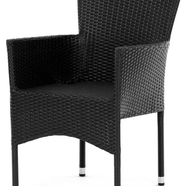 AUTRONIC zahradní židle AZC-S2117 BK černá, polyratan