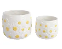 Obal na kvetináč (2 ks) Heřmánek