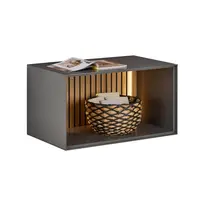 Dieter Knoll REGÁLOVÝ DÍL, antracitová, barvy dubu, dub, 80/44/50 cm