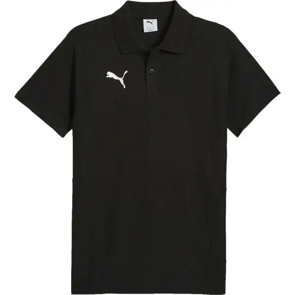 Puma TEAMEVOSTRIPE POLO Pánske polo tričko, čierna, veľkosť