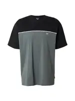 Iriedaily Tričko 'Auf Deck'  jedľová / čierna / biela