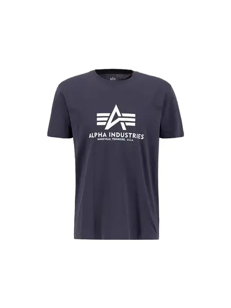 ALPHA INDUSTRIES Tričko  tmavosivá / biela