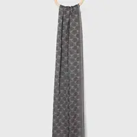 Šála Moschino šedá barva, M5618 50194
