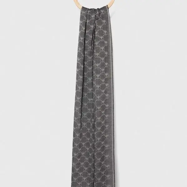 Šála Moschino šedá barva, M5618 50194