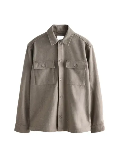 Next Košeľa  tmavobéžová