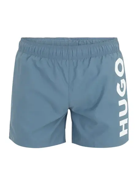 HUGO Plavecké šortky 'ABAS'  modrosivá / biela