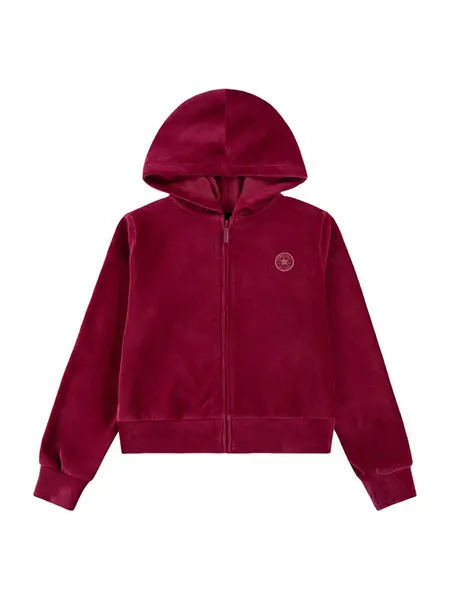 CONVERSE Tepláková bunda  červená