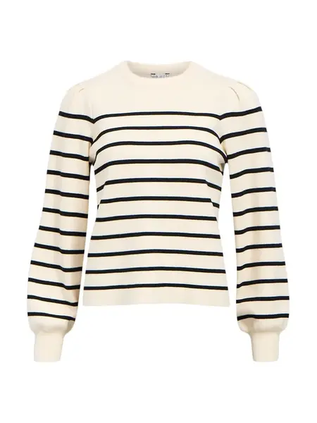 OBJECT Sveter 'OBJReynard'  krémová / čierna