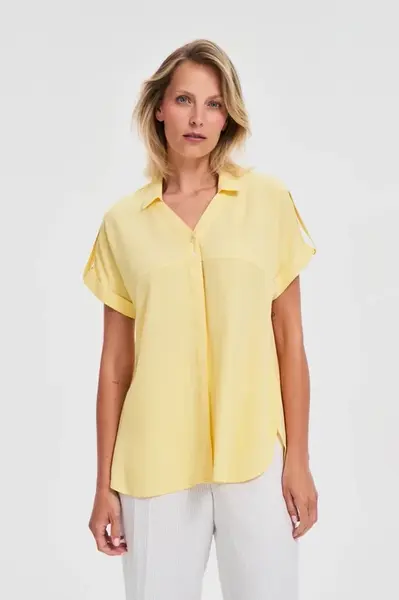 Marisse Yellow Viscose Shirt