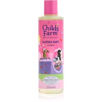 Childs Farm OatDerma Bubble Bath bublinková koupel a mycí gel bez parfemace pro děti Cherry 250 ml