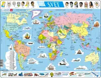 SVĚT POLITICKÁ MAPA 107 d. EDU deskové puzz
