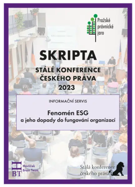 SRIPTA SKČP Fenomén ESG a jeho dopady do fungování organizací