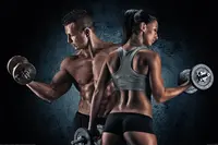 Plakát Gym - Athletic Man and Woman