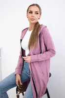 Women's long hoodie Kesi - pink