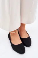 Boto Dámske Ploché Baleríny S Trblietkami Čierne Tatorelis