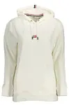 Biela dámska mikina s kapucňou