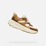 Light brown women's sneakers Geox Diamanta - Women's