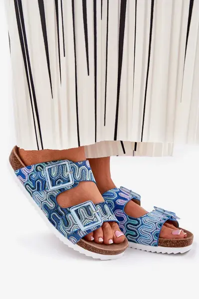 S. BARSKI Dámske Papuče S Prezkami A Leskom S.Barski