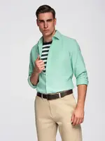 Ombre Men's pastel cotton oxford shirt - mint